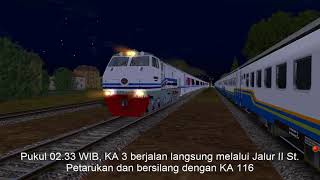 PLH Petarukan 2010 : KA 116 Senja Utama Semarang X KA  4 Argo Bromo Anggrek