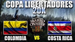 COLOMBIA VS COSTA RICA COPA 20K   AGE OF EMPIRES 2