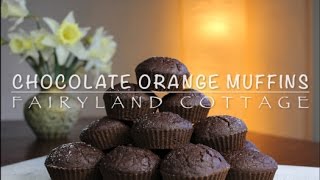 Chocolate Orange Muffins - Vegan, Healthy, Oil Free, High Fibre - Fairyland Cottage