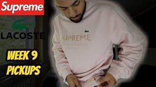 Supreme®/LACOSTE CREWNECK REVIEW *WEEK 9 SS18 PICKUPS*