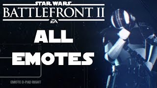 ALL NEW EMOTES In EA's Battlefront II! (SWBFII Beta Gameplay)