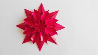 Цветок Хризантема оригами, Chrysanthemum Flower origami