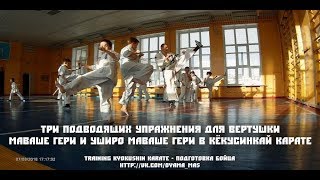 Три подводящих упражнения для вертушки Маваше гери  и Уширо Маваше гери в Кёкусинкай карате