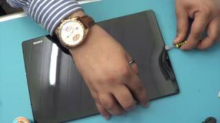 How to replace sony xperia z2 tablet Broken lcd screen