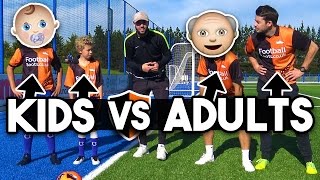 Football Challenges Vs Subscribers! Kids v Adults - Who Wins?