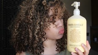 Wash N' Go ft. Mixed Chicks Products | Curly Hair Routine | Wanda Mulzac