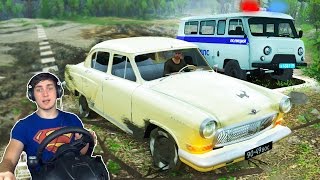 ГОНКИ С МЕНТАМИ в SPINTIRES + РУЛЬ Logitech Driving Force GT