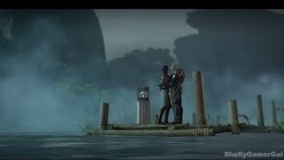 Dragon Age Inquisition Tranquil Inquisitor and Cullen by the Lake