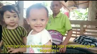 playground.Fida bermain anak ayam  bersama mas musa di Jawa tengah(children play with friends)