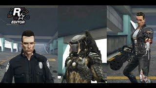 T-1000 VS Alien VS Predator VS T-800 - Ultimate Battle (GTA 5)