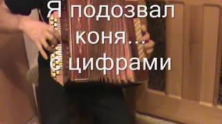 Я подозвал коня...с нотами в цифрах.