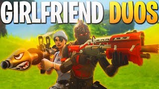 Crazy Start! - GIRLFRIEND DUOS! - PS4 Fortnite Gameplay! (PS4 Fortnite BR Duos Victory Royale)