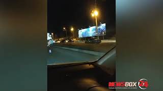В Находке автоледи положила свою машину на крышу