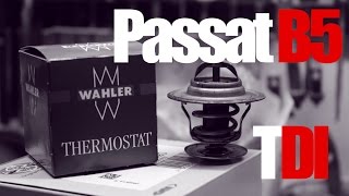 VW Passat b5.5 fl 1.9 tdi 131km / hp termostat wymiana Replacement short tutorial.