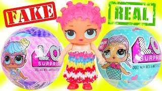 LOL Surprise Dolls Custom Lil Sisters open FAKE Balls