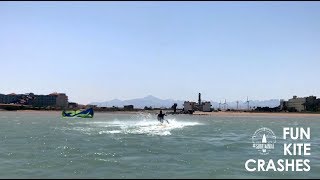 Kitesurfing + wakeboarding fun crashes 2019 | Surf Banda - Школа Кайта