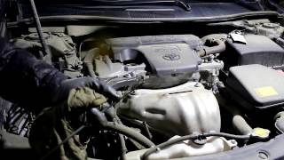 Toyota Camry XV50 Тойота Камри 2,5  2013 года Замена масла и фильтров