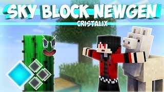 Спасаю друга от смерти! Скай Блок Ньюген на Кристаликсе! Sky Block NewGen Cristalix