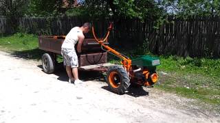 Motocultor Diesel cu remorca
