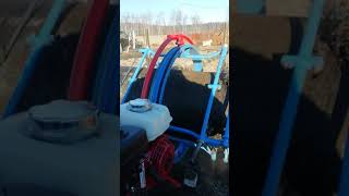 Очитка трубы 530 мм от старой изоляции.