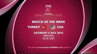 Live: Turkey vs USA - FIVB Volleyball World Grand Prix 2015