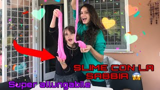 Abbiamo fatto lo SLIME SAND con MIA SORELLA!!! *super soffice e sabbioso* RICETTA COMPLETA