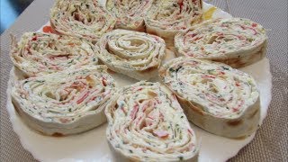 Закуска рулет из лаваша