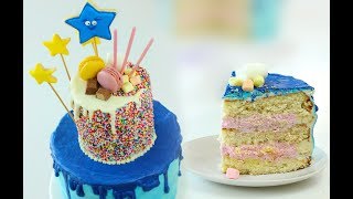 Торт кокосовый с клубничным кремом на День Рождения. Как украсить детский торт