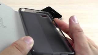 Обзор: Элегантный Кожаный Чехол-Книжка для Lenovo S90 "Mofi"