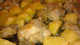 РЕЦЕПТ Курица с Картошкой на Сметане в Духовке