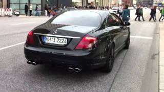 Fake Mercedes CL63 AMG drive off in Hamburg