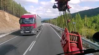 Работа горного тормоза на КАМАЗЕ (Много мата)