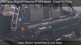 1988 Isuzu Bighorn Irmscher R 4X4 diesel  for sale in Seattl