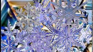 Футаж  Снежинки под микроскопом   Footage  Snowflakes under a microscope     000787