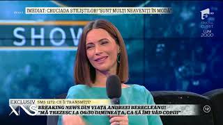 Breaking news din viața Andreei Berecleanu: "Sunt geloasă pe pasiunea soțului meu pentru meserie"