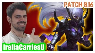 IreliaCarriesU | IRELIA vs GNAR | IRELIA Top | IRELIA Challenger Gameplay | Patch 8.16