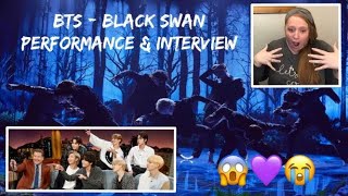 BTS - 'Black Swan' Performance and Interview (Late Late Show) REACTION