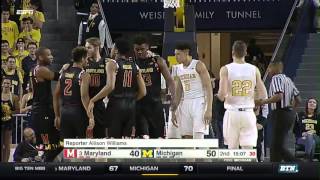 Maryland at Michigan - Men's Basketball Highlights