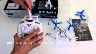 Unboxing and Installation Revell X-SPY 2.0 WiFi Quadcopter X-SPY 2.0 mit FPV Kamera - 23954