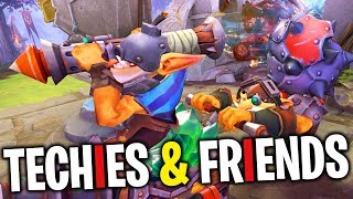 Techies & Friends - DotA 2 Funny Moments