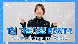 (ENG)겨울 국내여행지 1월 BEST4 추천 | Recommended place for winter travel in Korea (대학로, 제주 동백꽃, 부안, 화천 산천어축제)