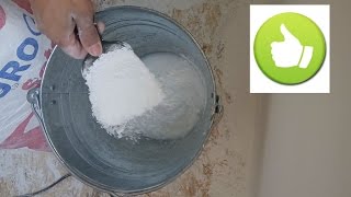 Правильный замес финишной гипсовой шпаклёвки. От чего образуются комочки.