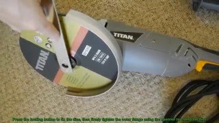 How #Titan Angle #Grinder is #cutting concrete