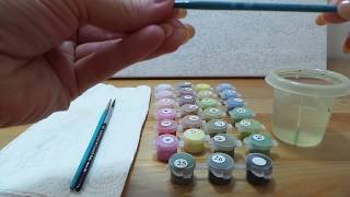 Рисуем картину по номерам из Алиэкспресс.  Painting by numbers. Первые шаги.