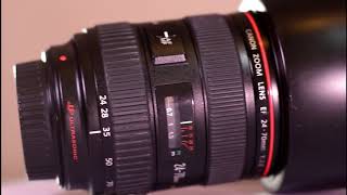 Canon 24 70 2.8 l usm lens spec video
