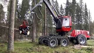 Заготовка леса на Японской чудо технике Komatsu