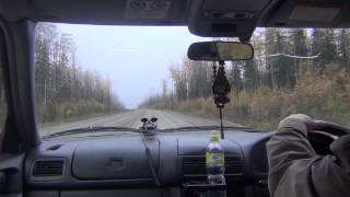 Лесная осенняя дорога на Таежный Богучаны 2012 сентябрь
