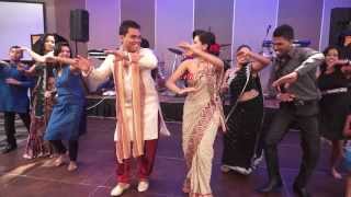 surprise home comming dance for the groom.