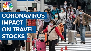 Coronavirus continues to spread, hits travel and casino stocks