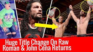 New Raw Tag Champs ! Roman Reigns Shocked WWE ! John Cena Returns ! WWE Raw 12/25/2017 Highlights HD